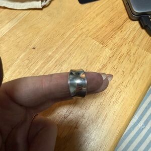 Sterling Silver Wide Band Ring